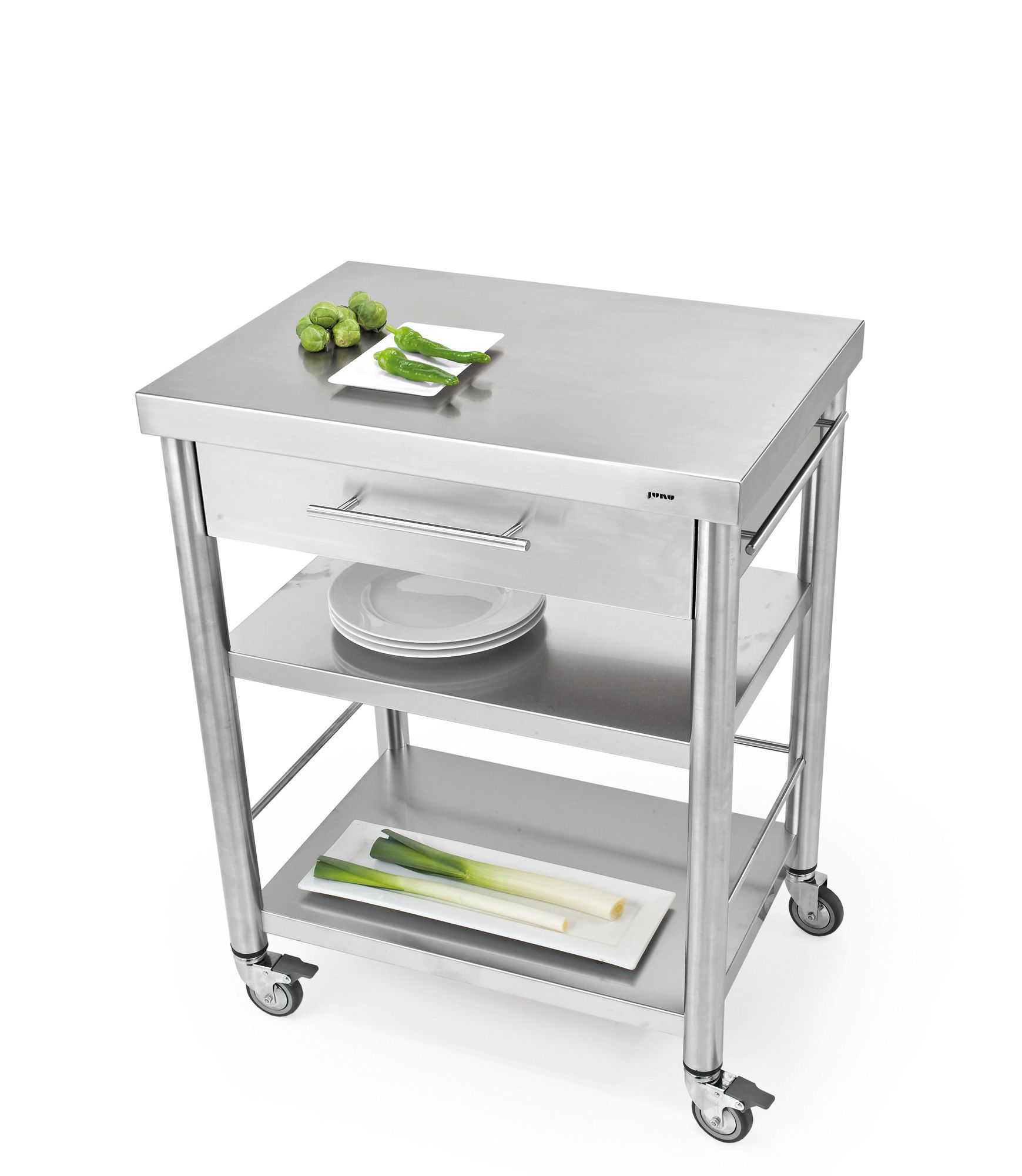 Отдельно стоящий кухонный модуль из нержавеющей стали с ручками JOKODOMUS Auxilium ARCH-00066012 - Вид №3