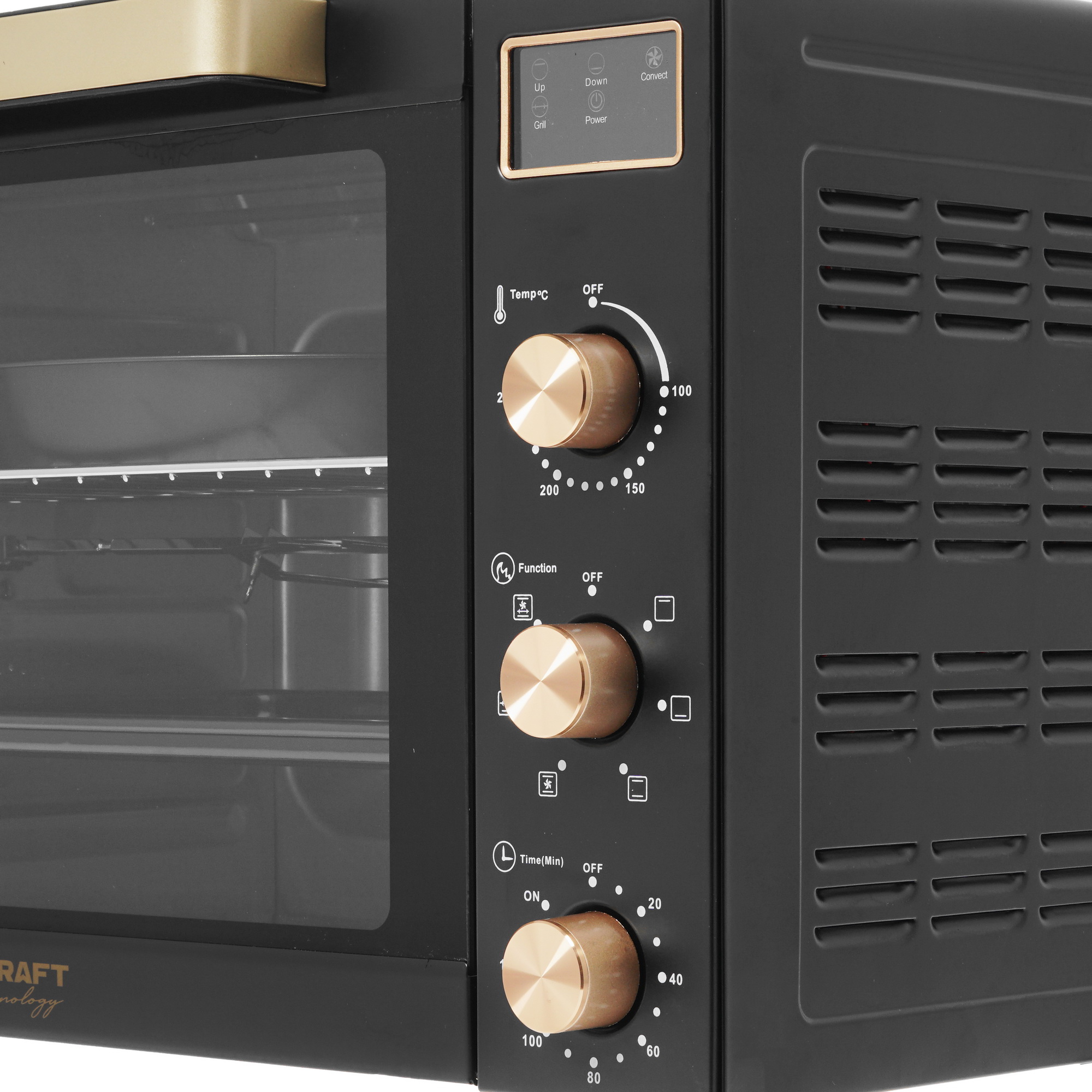 8199699 Мини-печь Kraft Technology TCH-MO 6012 RKDGLB черный STDN-0107629 - Вид №3