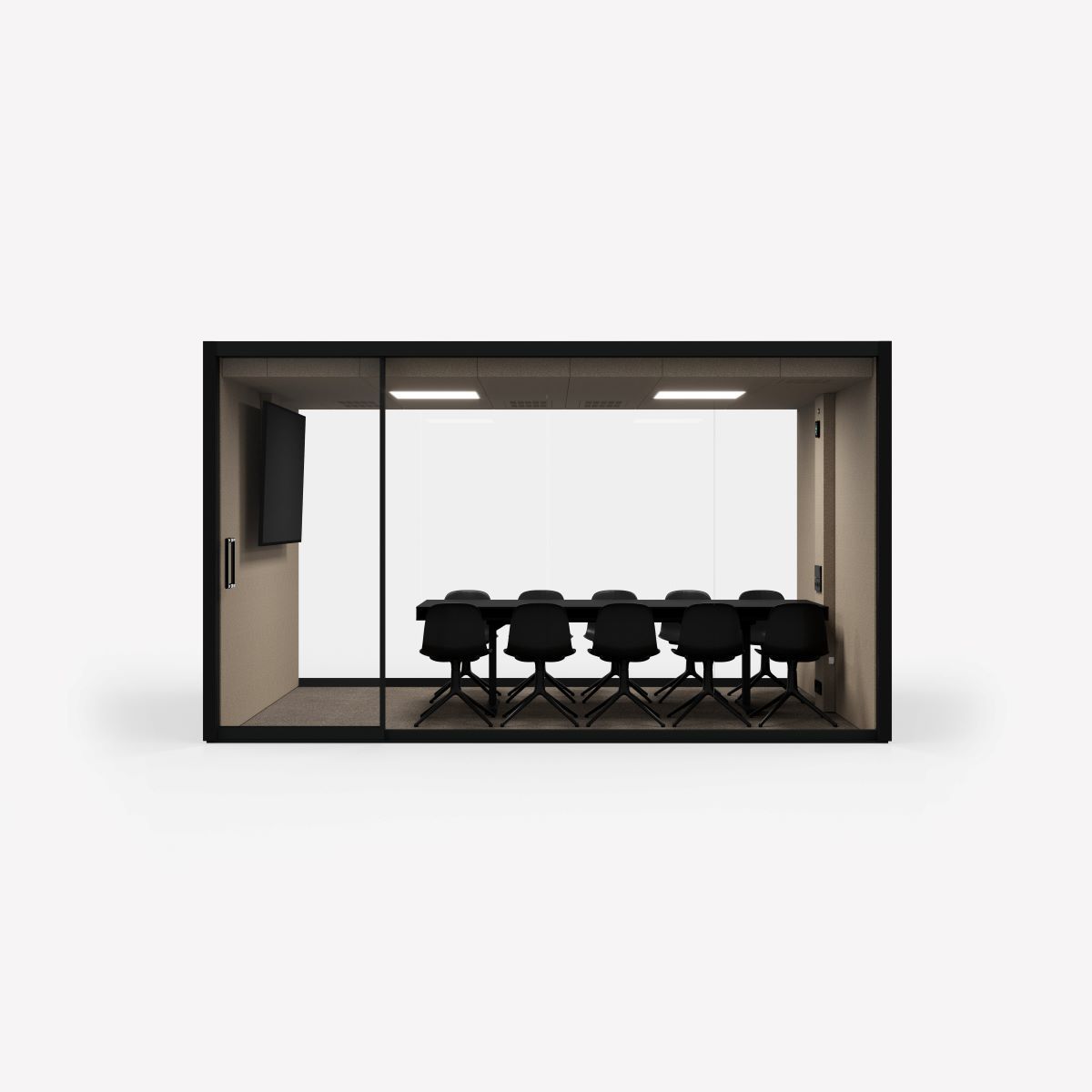 Многосторонняя акустическая офисная кабина со встроенным освещением Vetrospace VETROSPACE XXL ARCH-00151626 - Вид №8