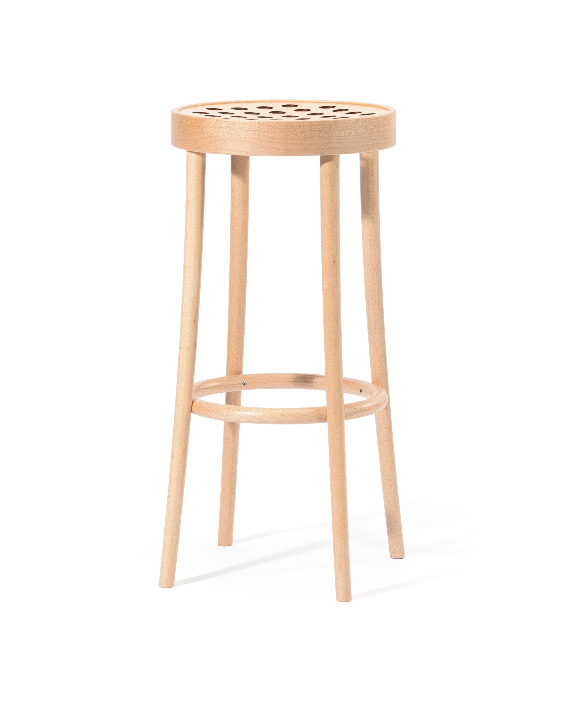 Высокий деревянный барный стул с подставкой для ног TON 822 ARCH-00090162 - Вид №47