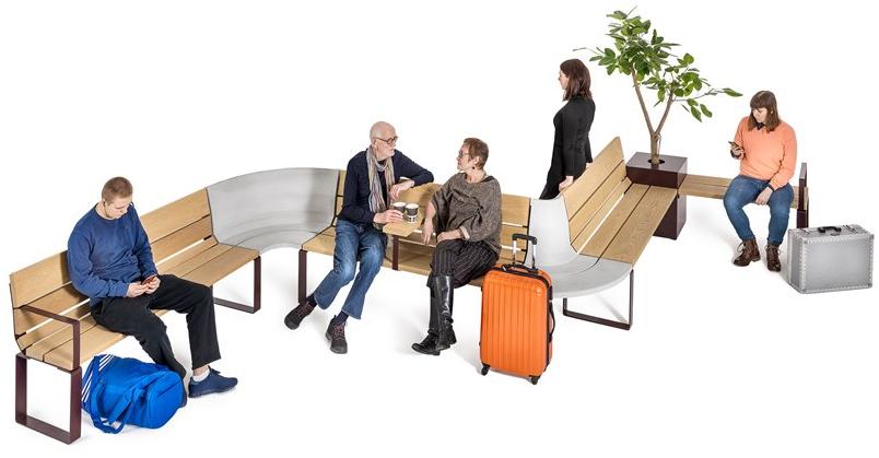 Nola Industrier Модульная скамья со спинкой sun-id-1394034 - Вид №3