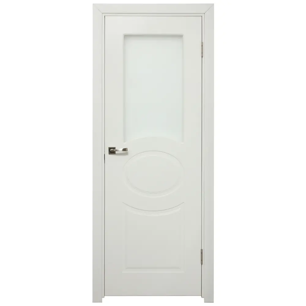 Дверь межкомнатная остеклённая Дэлия 90x200 см цвет белый VERDA STLM-2073078
