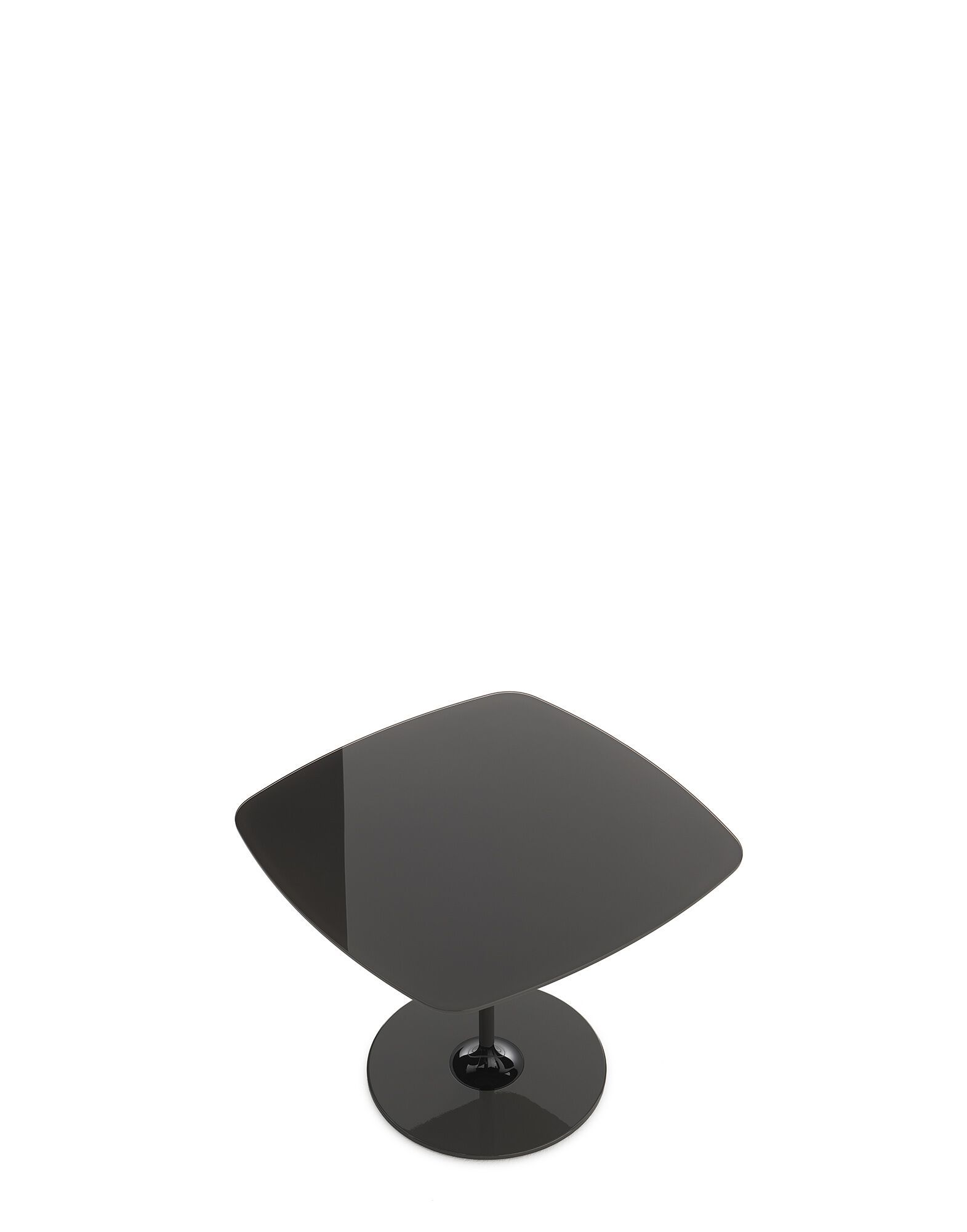 Квадратный журнальный столик с хрустальной столешницей и стальным основанием Kartell Тьерри ARCH-00101470 - Вид №22