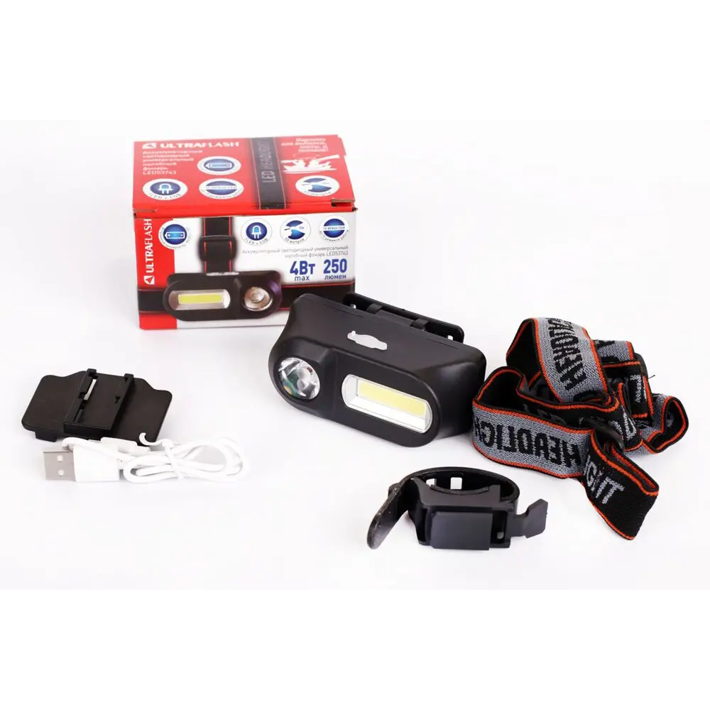Налобный фонарь Camelion Ultraflash с 13 режимами освещения 89384305 STLM-1500145 - Вид №1