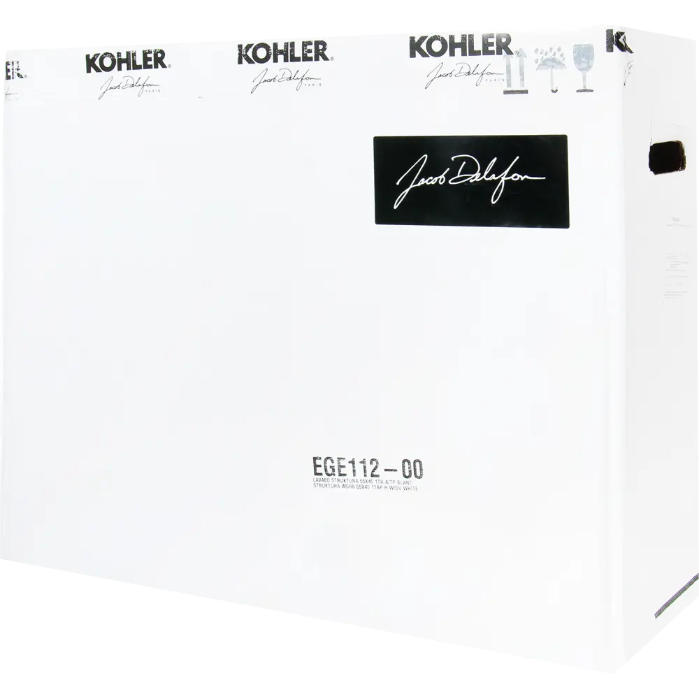 Раковина Jacob Delafon Struktura 55x40 см фарфор цвет белый STLM-2210213 - Вид №6