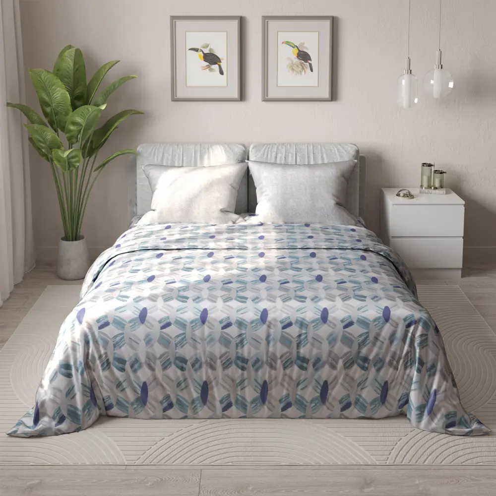 Комплект постельного белья Turquoise двуспальный бязь зеленый 89411738 STLM-2149552 Santreyd 