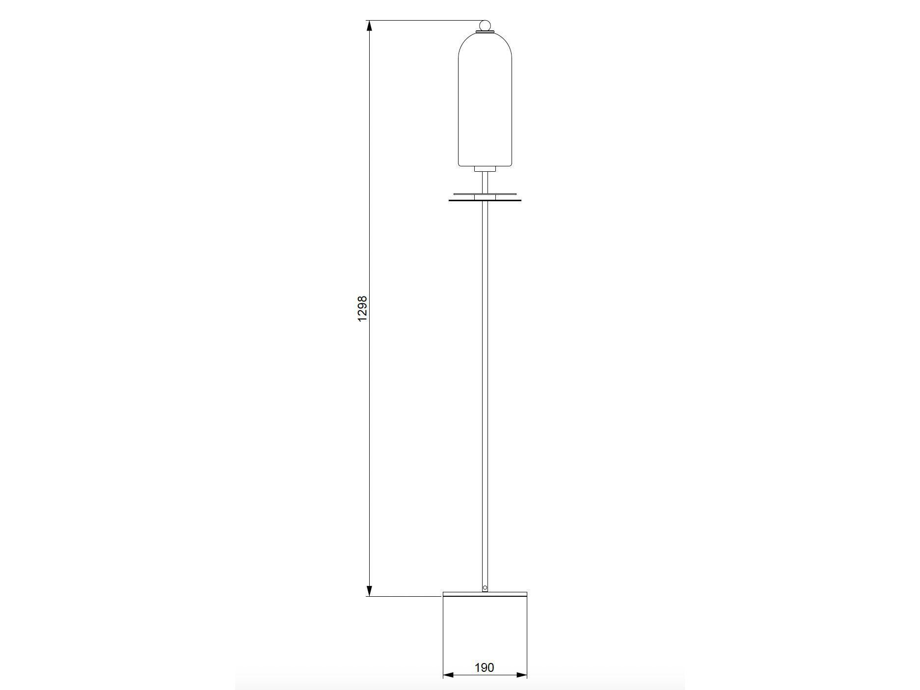 Светодиодный торшер из стекла и латуни LUCE TU Dom ARCH-00040772 - Вид №2