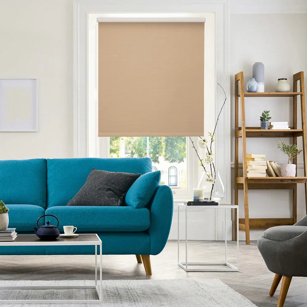 Штора рулонная блэкаут Dublin 200x175 см коричневая PRAKTO STLM-2191201 - Вид №4