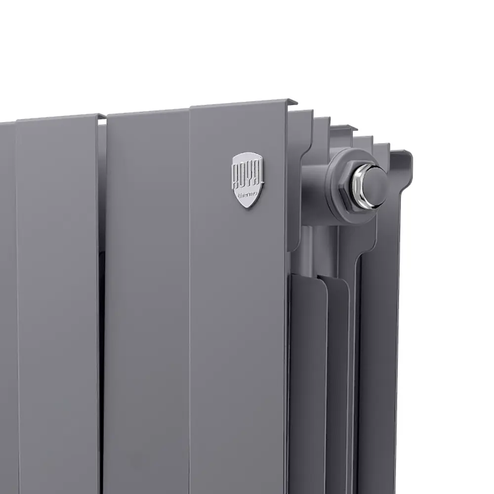 Радиатор секционный Royal Thermo Pianoforte 200/100 16 секций боковое подключение биметалл серый 86733729 STLM-2075876  - Вид №4
