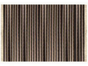 Полосатый шерстяной ковер ручной работы