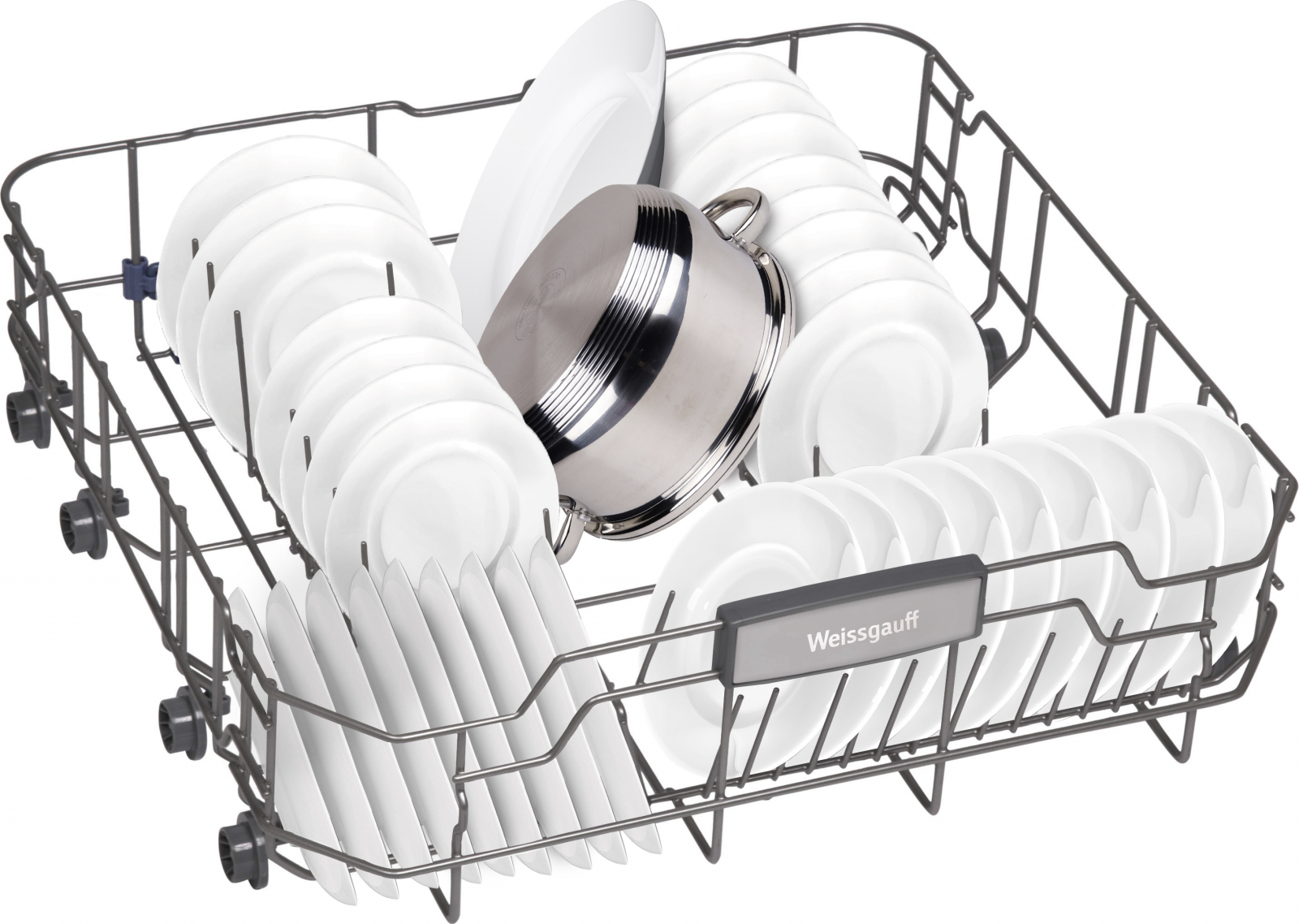 BDW 6043 D Полноразмерная, 815х596х550 мм, электронное управление, 14 коплектов, 7 программ,7 температурных режимов, конденсационная сушка, 2 полки для чашек, led индикация и дисплей, индикатор наличия соли, индикатор наличия ополаскивателя, отсрочка стар Santreyd  - Вид №4