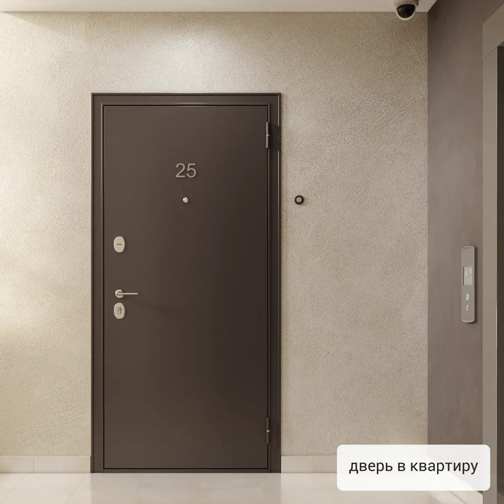 Дверь металлическая Гарант, 860 мм, левая, цвет антик ларче TOREX STLM-2106415 - Вид №14