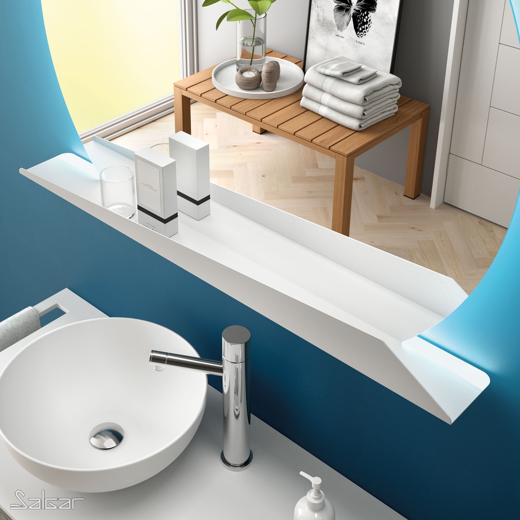 86290 SALGAR Полка SUNRISE 1000 