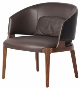 Potocco Кожаное кресло с подлокотниками Velis 942/pla