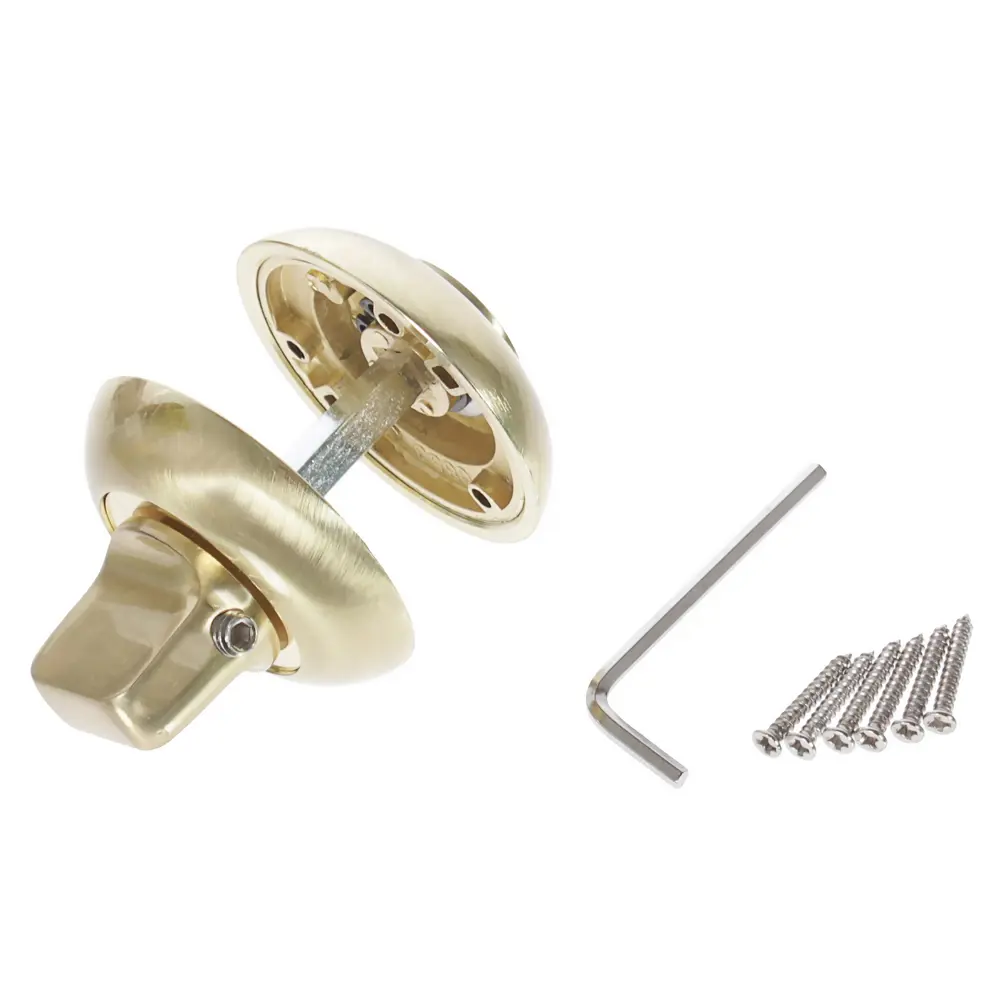 Фиксатор-вертушка для дверей Inspire цвет золотой 2 шт STLM-2066885 - Вид №1