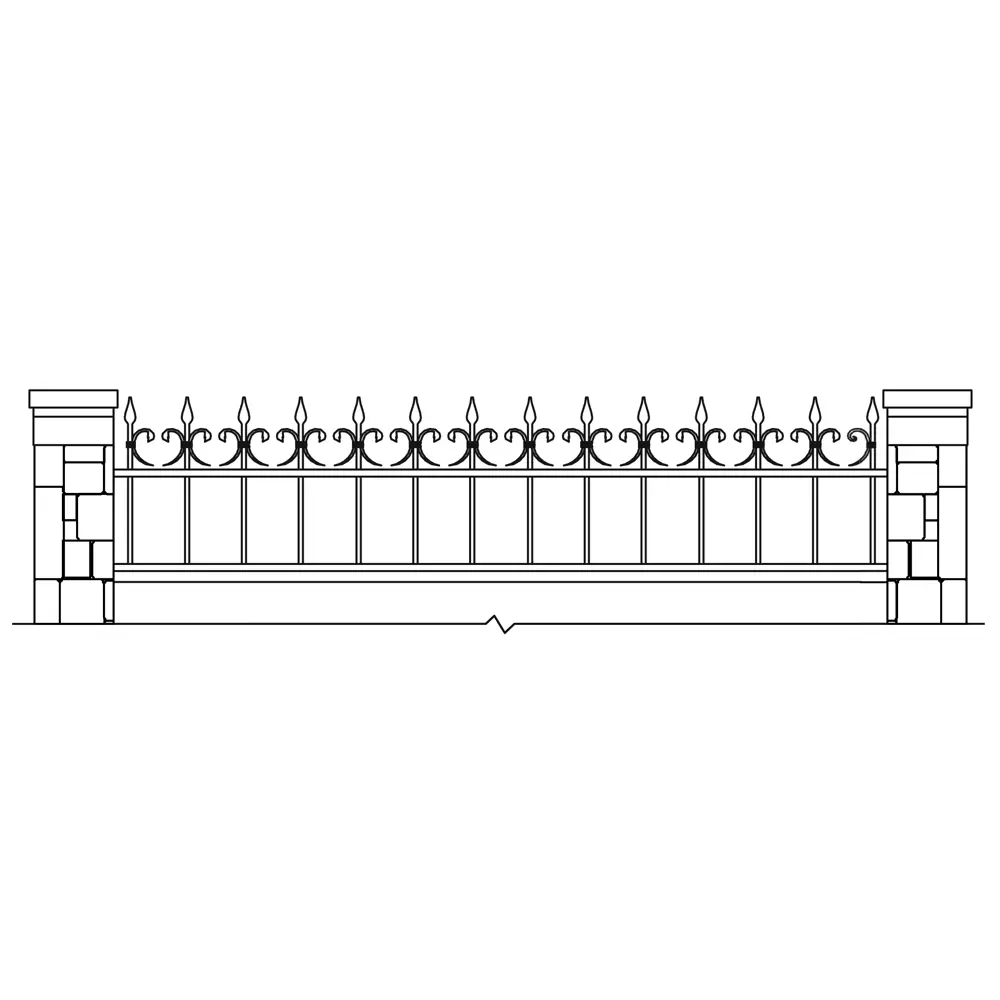 Santreyd Кованая пика для забора из стали 81964720 STLM-0015719 - Вид №7