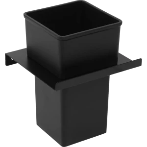 Держатель стакана для зубных щёток Lund металл цвет чёрный