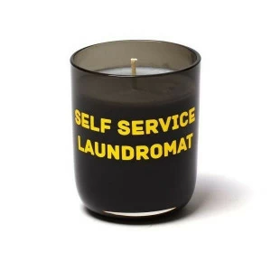 Свеча в стеклянном подсвечнике 7,8х6,5 см черная Memories Self Service Laundromat SELETTI  00-3883355 Черный