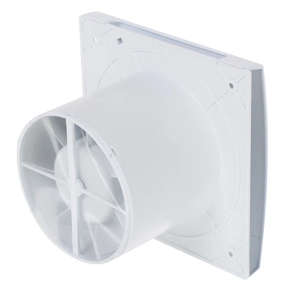 Вентилятор осевой вытяжной Equation D120 мм 31 дБ 190 м³/ч обратный клапан таймер цвет белый STLM-2015920 - Вид №1