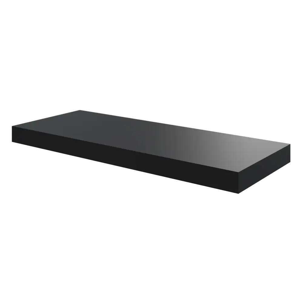 Полка настенная Spaceo Paris 60x23.5 см МДФ цвет чёрный STLM-2176503
