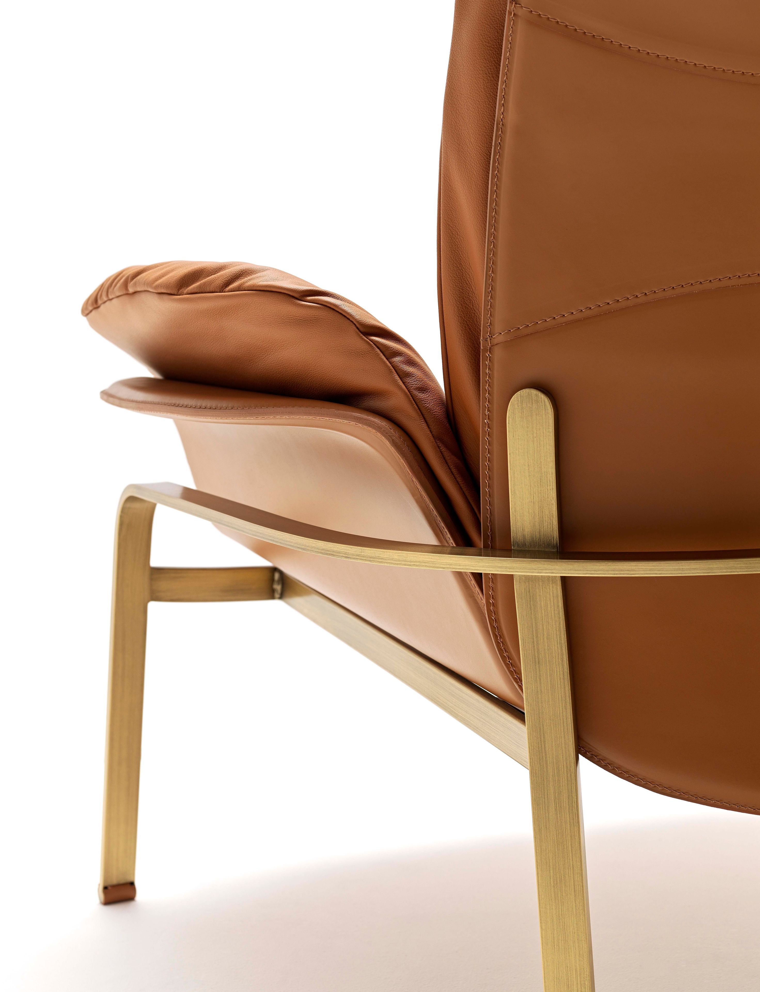 Кожаное кресло с подлокотниками Fasem Electa ARCH-00032939 - Вид №11