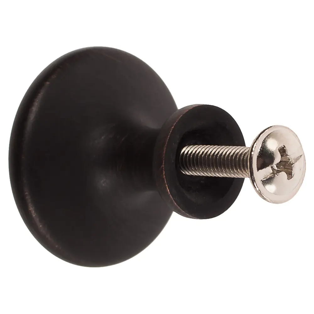 Мебельная ручка-кнопка Jet 161 ЦАМ цвет античная медь STLM-2142456 - Вид №1