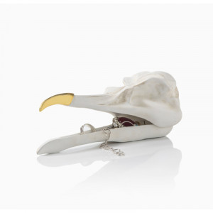 SK TIDYBIRD1 Шкатулка для украшений bird skull (белый) Suck UK