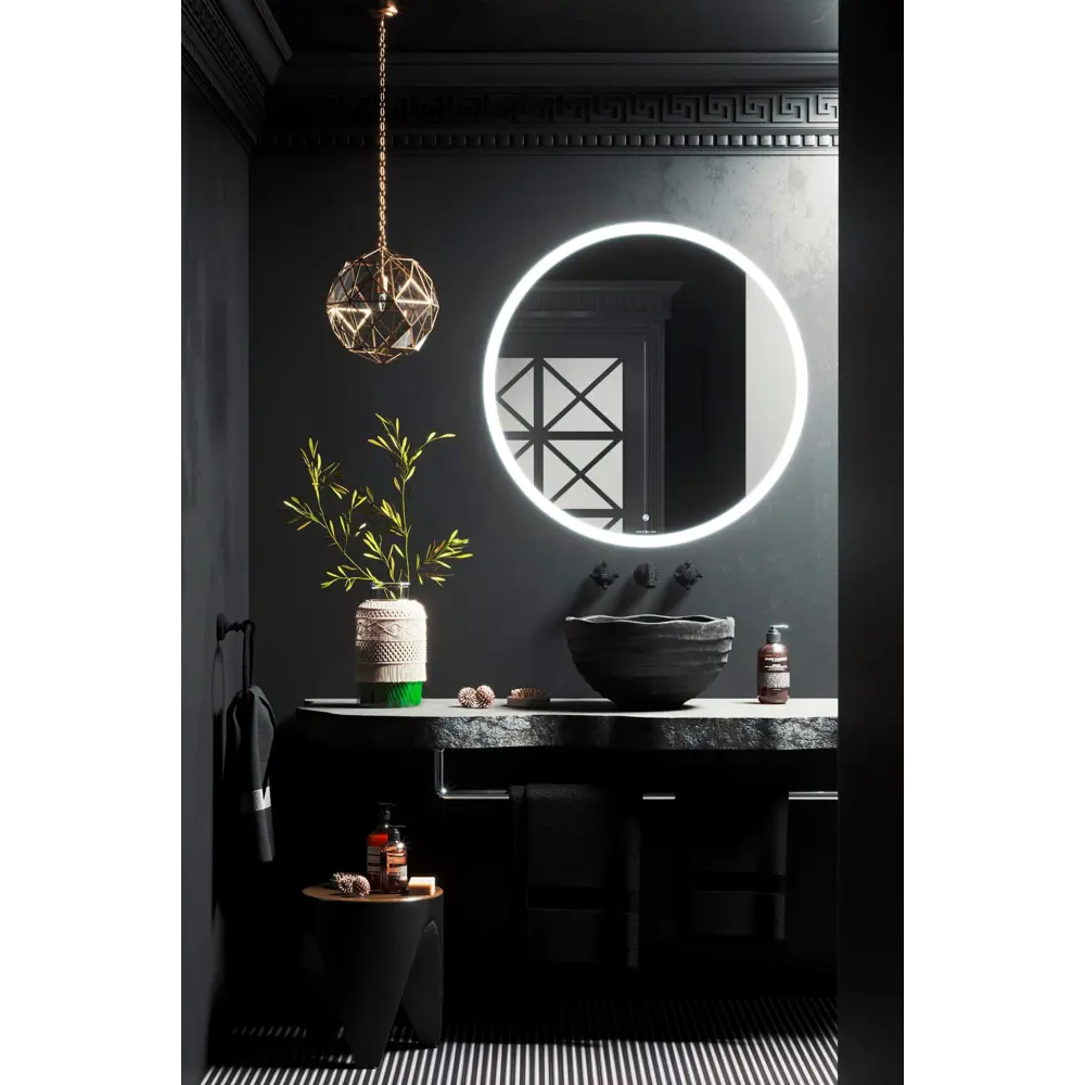 Зеркало для ванной Omega Glass Тип 3 SD983 с подсветкой 110 см круглое STLM-2210916 - Вид №1