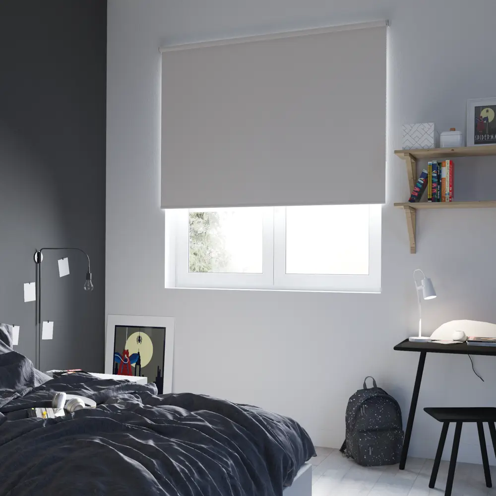 82689388 Штора рулонная блэкаут Inspire Belem 140x175 см светло-серая Granit 5 STLM-0034091 - Вид №8