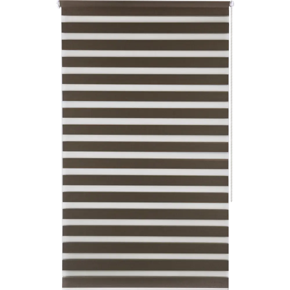 Штора рулонная день-ночь блэкаут Miamoza 40x160 см коричневая Santreyd STLM-2122816