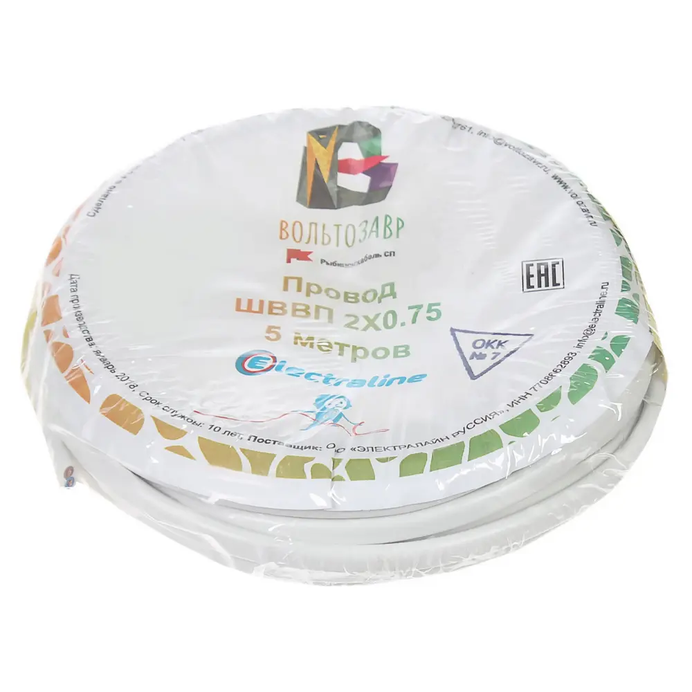 Провод Electraline ШВВП 2х0.75 5 м (ГОСТ) 81930619 STLM-2092312  - Вид №2