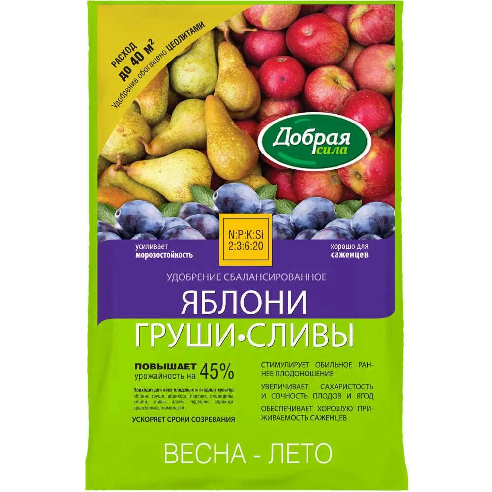 Удобрение Добрая сила для яблони груши и сливы 2 кг STLM-2097442