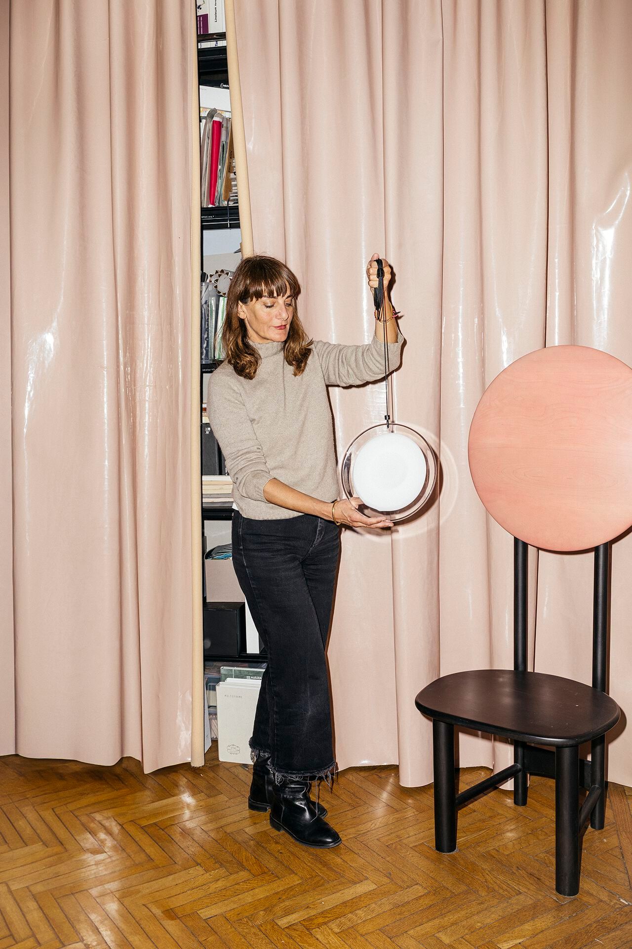 Стеклянный и стальной светодиодный подвесной светильник Pholc DREAM CATCHER ARCH-00107364 - Вид №16