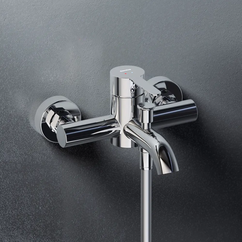 Смеситель Damixa Rowan для ванны с переключателем на душ 89346495 STLM-0974585 - Вид №7