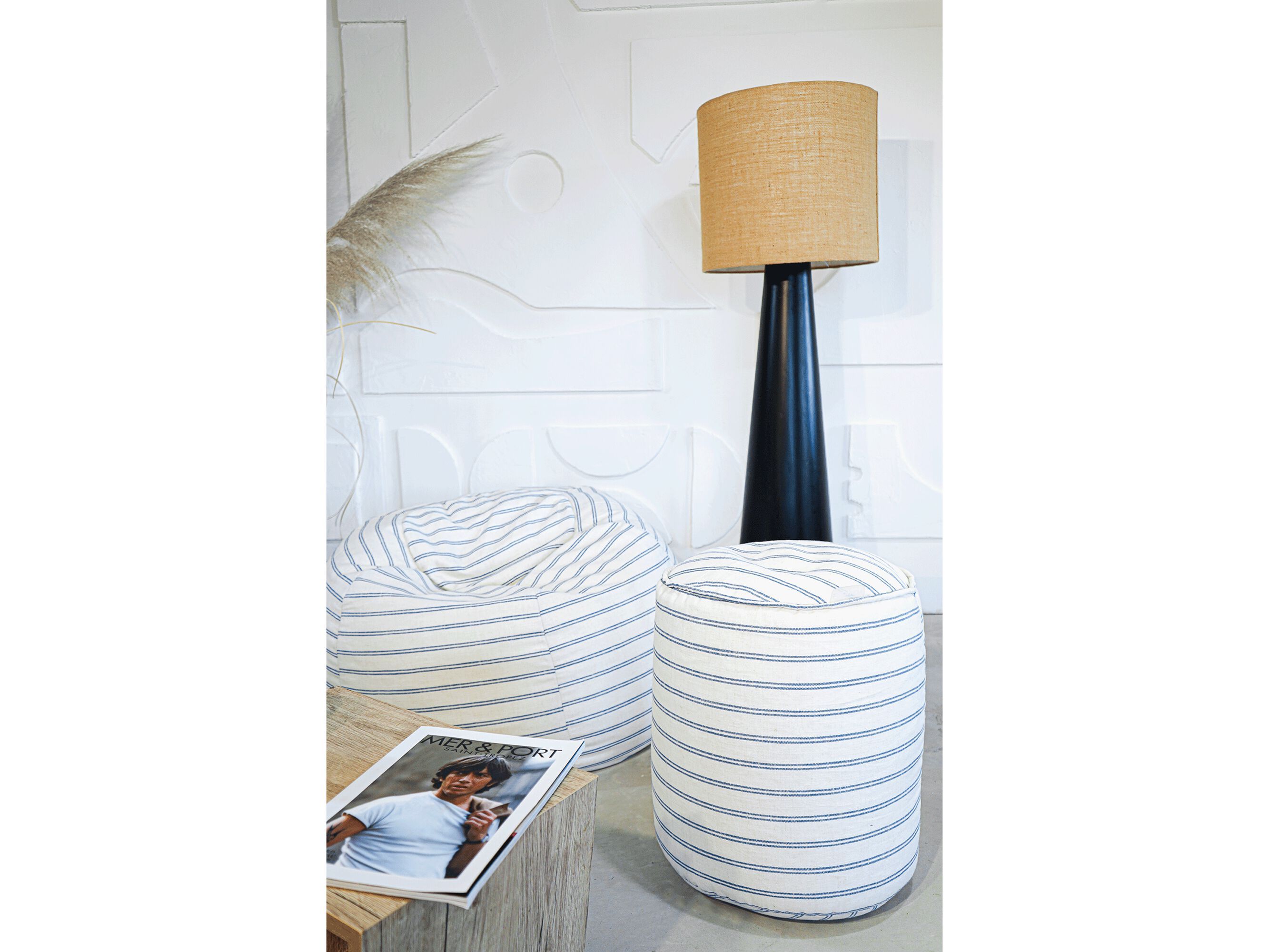 Круглый льняной пуф MX HOME T-LR ARCH-00107057 - Вид №1