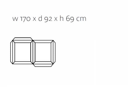 Тканевое кресло vis à vis с подлокотниками prostoria сегмент ARCH-00051595 - Вид №1
