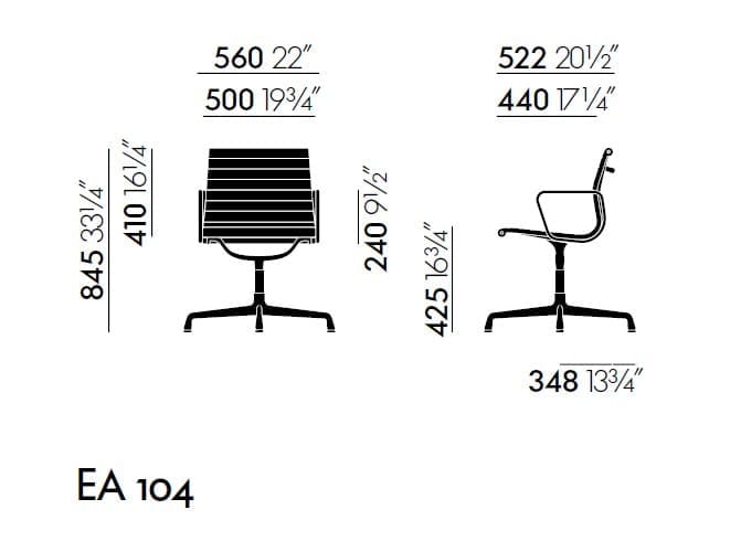 Тканевый стул с подлокотниками In Stock Vitra ARCH-00059842 - Вид №1