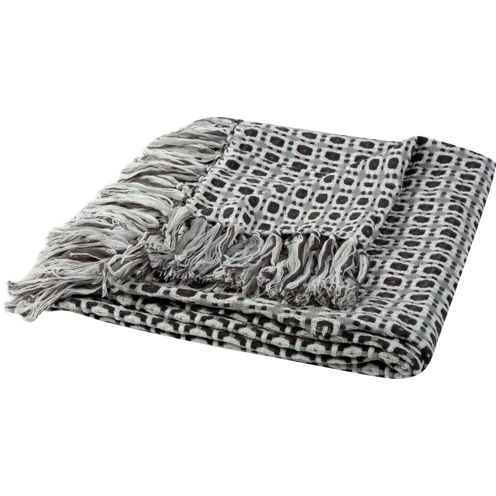 Плед 125х150 см, акрил, цвет серый Atmosphera STLM-2011393 - Вид №3