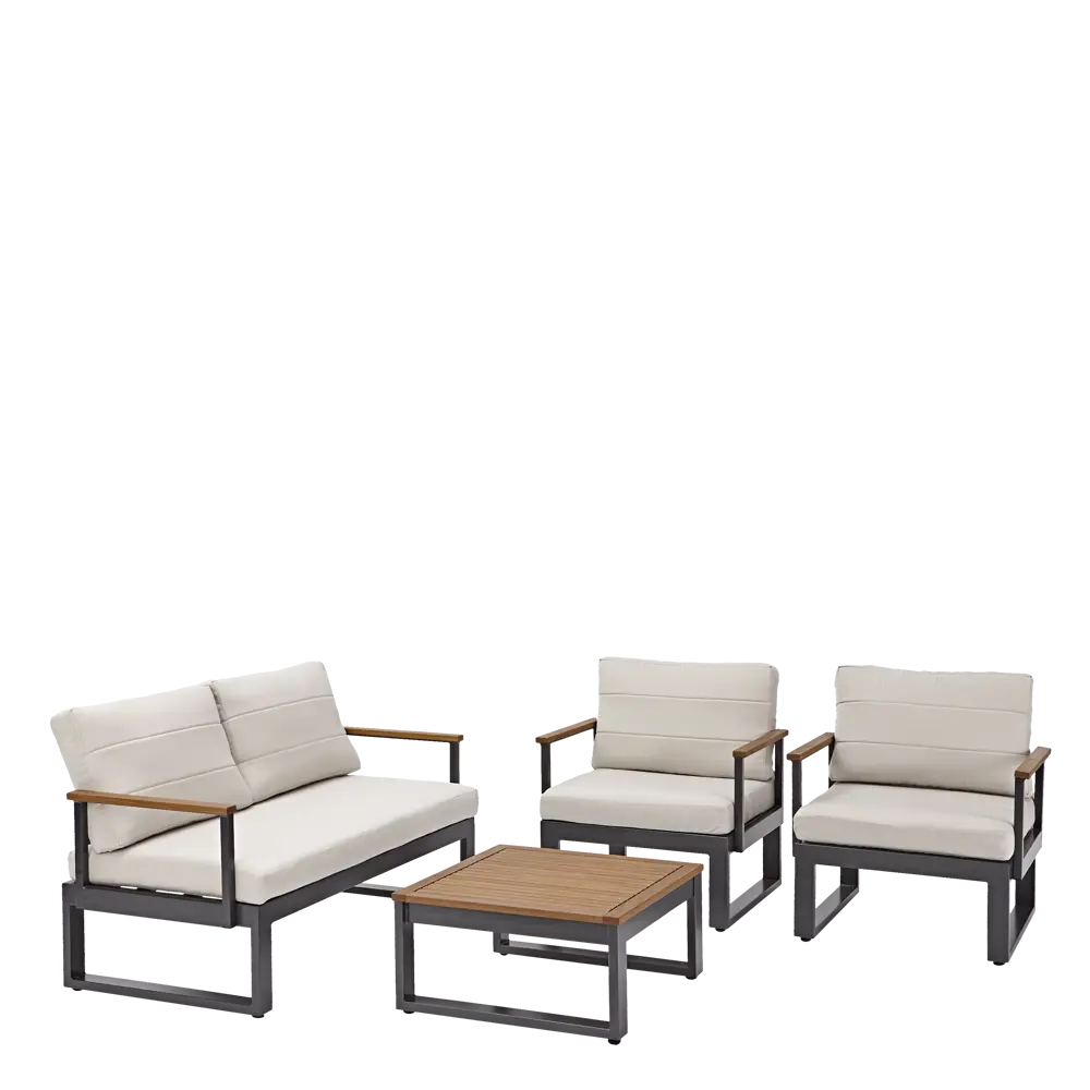 Набор садовой мебели Naterial Oris, 3 предмета, цвет бежевый STLM-2024761