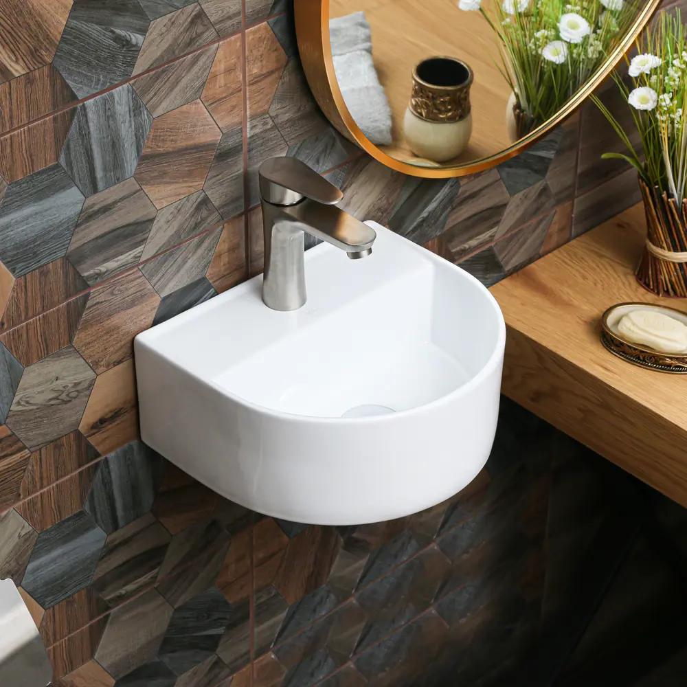 Мини-раковина Melana MLN-320344 подвесная белая STLM-2110833 - Вид №6