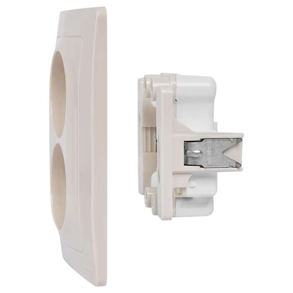 Розетка двойная встраиваемая Systeme Electric Blanca без заземления цвет бежевый STLM-2048858 - Вид №4