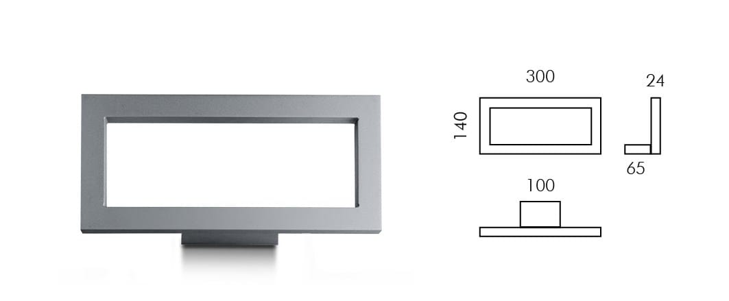 Алюминиевый светодиодный наружный настенный светильник SIMES отделка ARCH-00042782 - Вид №4