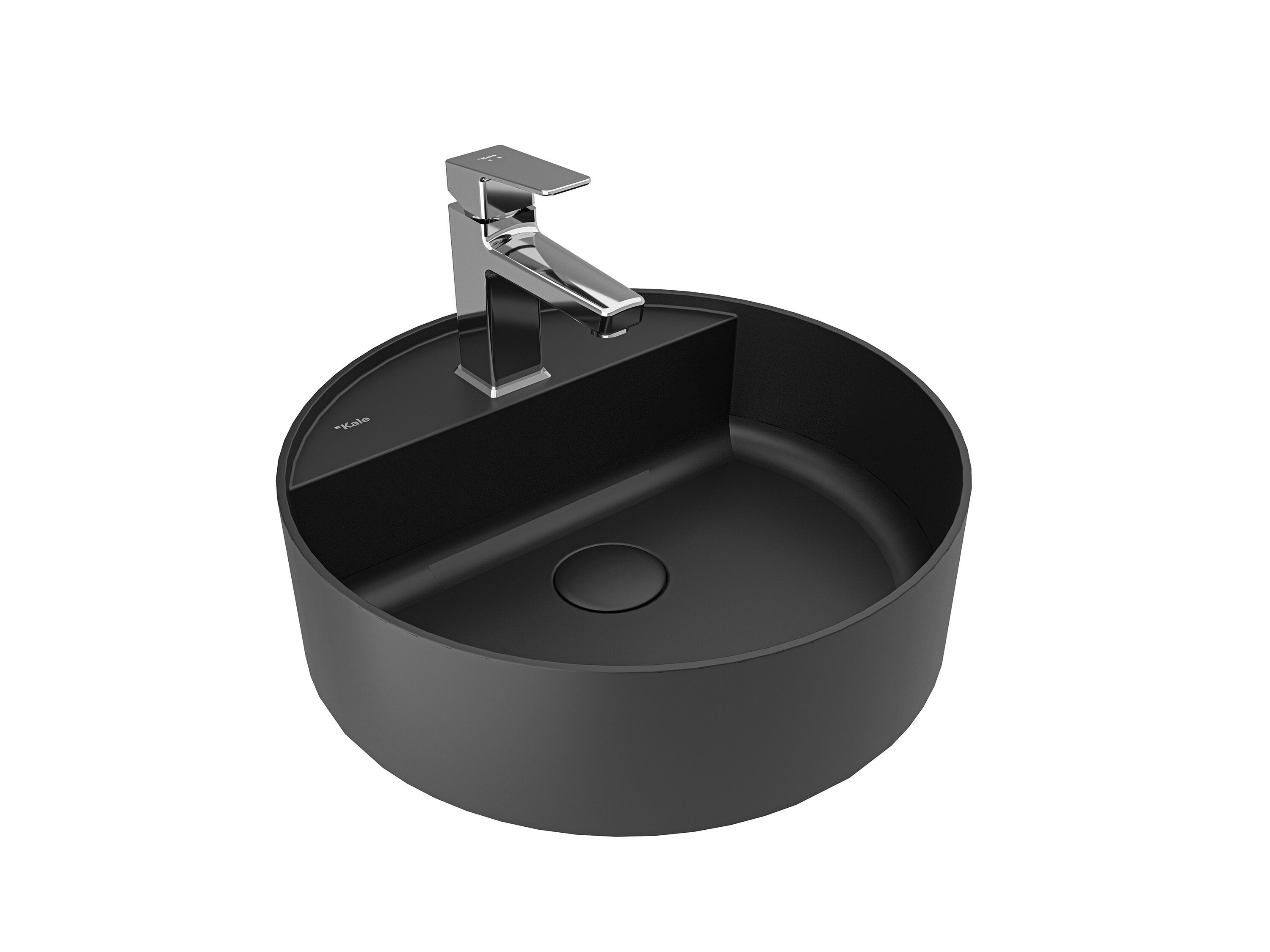 Круглый умывальник Fireclay Kaleseramik сантехника ARCH-00110349 - Вид №3