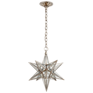 LAAR0655 Moravian Medium Star Lantern из полированного серебряного листа ijlbrown