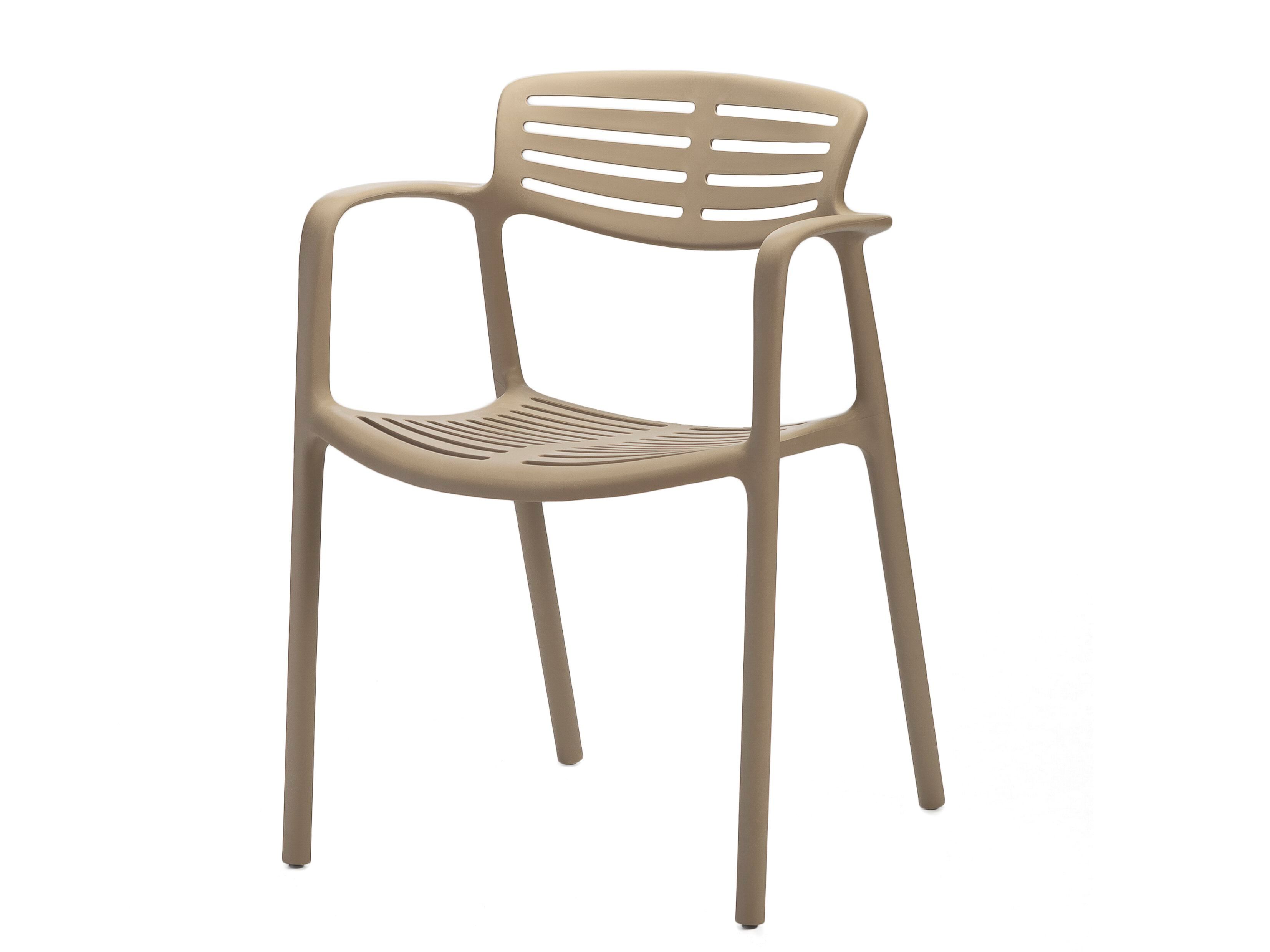 Полипропиленовый стул с подлокотниками Resol Толедо ARCH-00007835