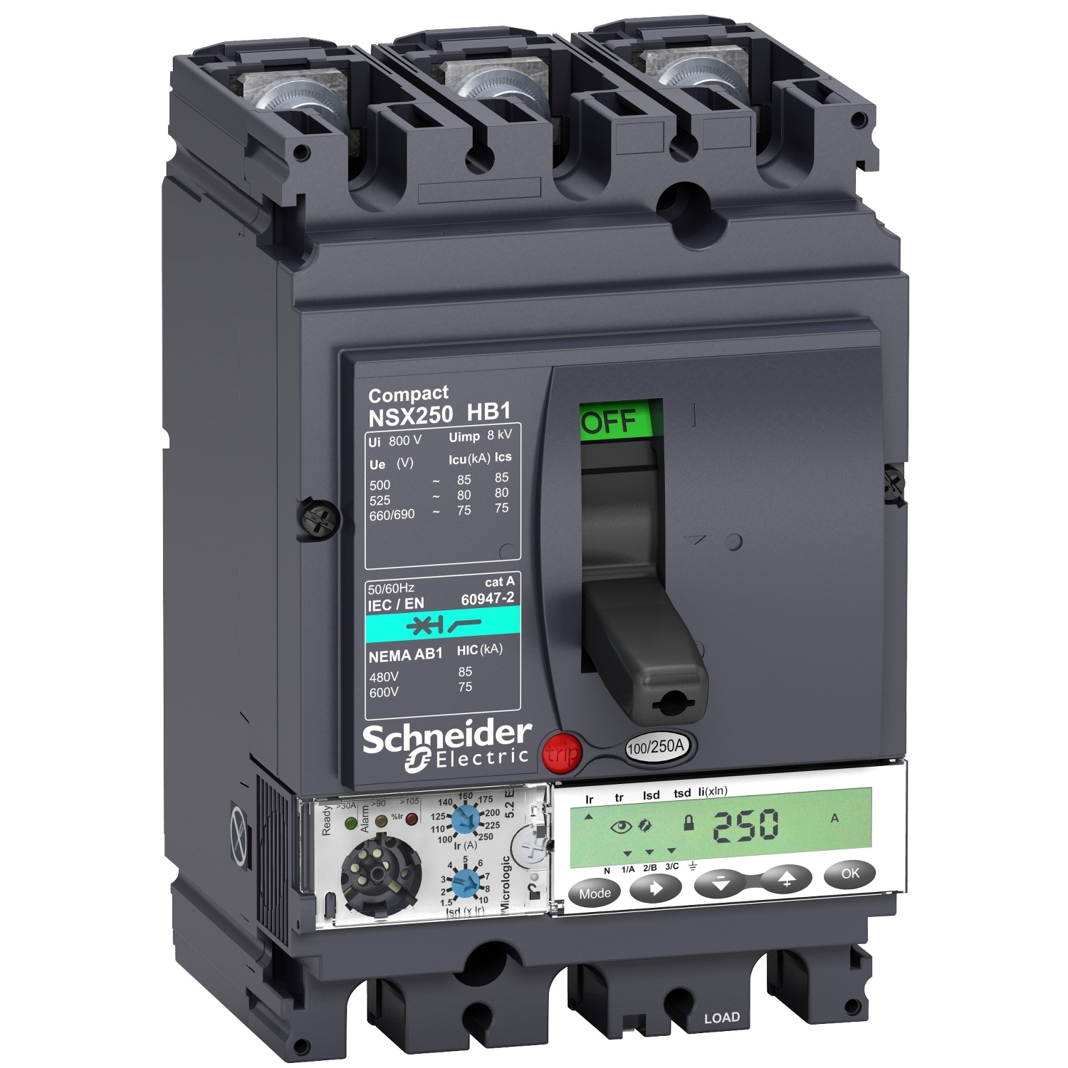 LV433307 Силовой автомат NSX, 85кА, 3P, 40А Schneider Electric Compact 