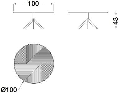 Деревянный круглый низкий журнальный столик CPRN HOMOOD Шестое чувство ARCH-00066770 - Вид №1