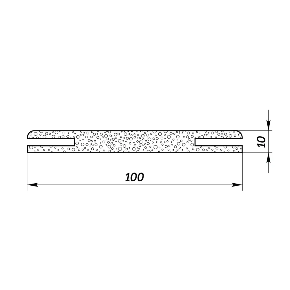 Добор Калга телескопический 2070x100x10 мм ПВХ цвет графит KREAFORTA STLM-2076798 - Вид №2