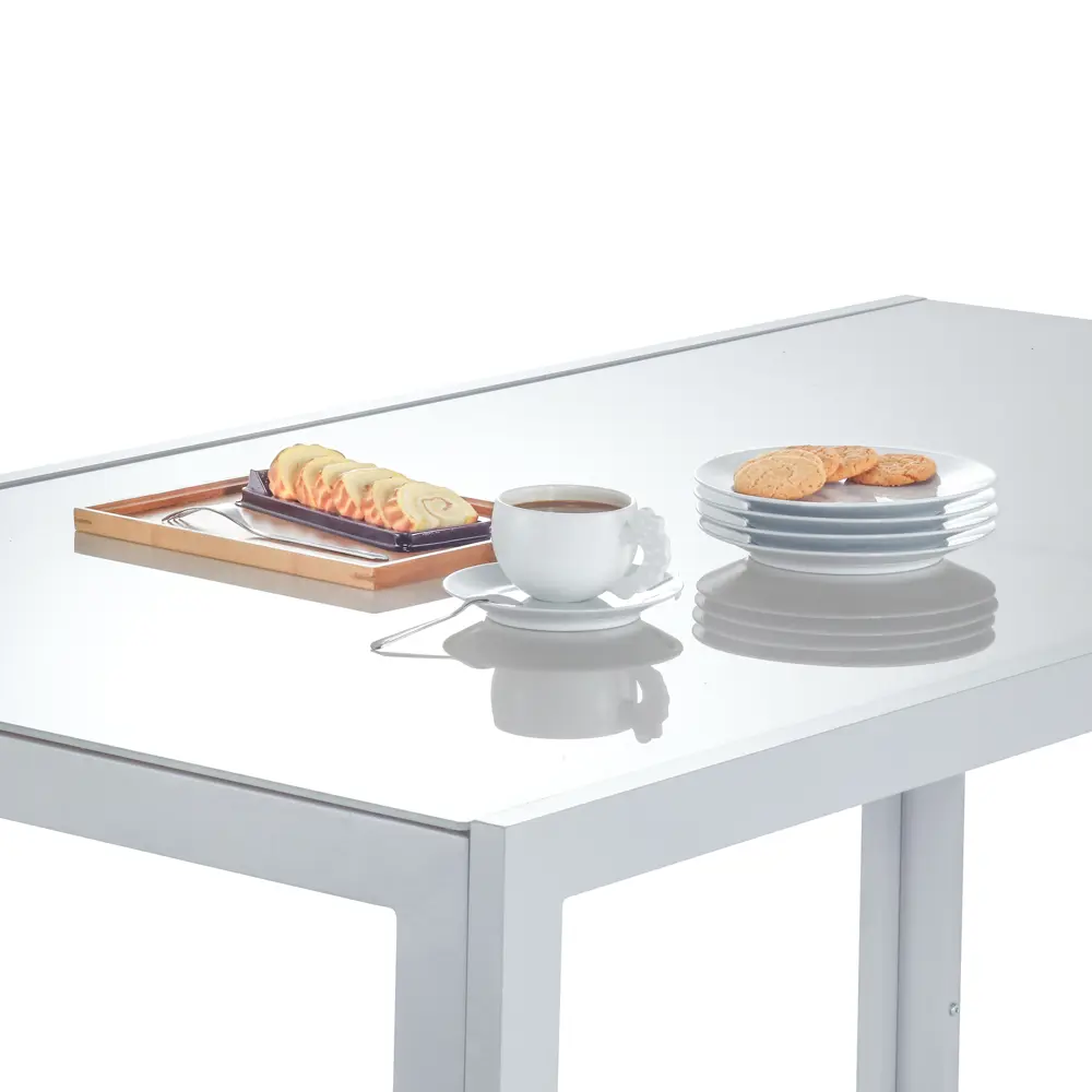 Стол садовый Naterial Lyra Fix 160х90х75 см алюминий/стекло белый STLM-2030526 - Вид №6