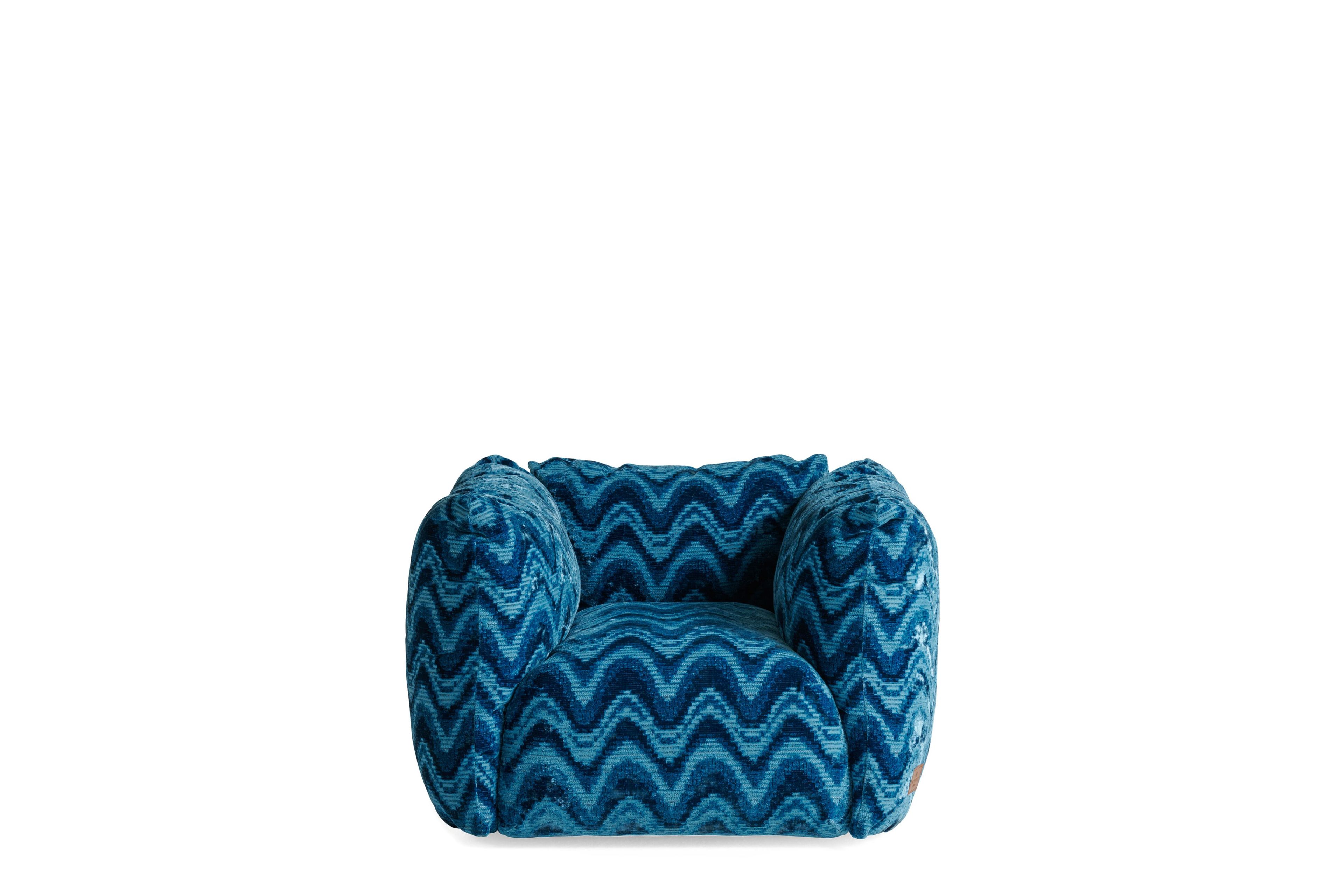 Тканевое кресло с подлокотниками ETRO Home Interiors Cushy ARCH-00085449 - Вид №19